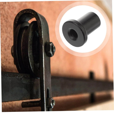 Five Piece Barn Door Track Spacers Black Replacement Hardware For Sliding Doors In Garage And Basement No Fuss Easy Installation