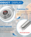 Two Pack Rod End Bearings With Three Eighths Inch Bore And Right Hand Thread, Jam Nuts Included, 3/8 bore and 3/8-24 RH thread