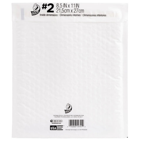 Water And Tear Resistant Poly Bubble Mailer With Air Lock Technology For Shipping Self Sealing Lightweight 8.5 Inch By 11 Inch White 25 Pack Great For Documents Catalogs And Small Packages