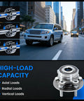 Front Wheel Hub Bearing Assembly 5 Lug Fits Nissan Altima 2007-2018, Maxima 2009-2021, showing high-load capacity features