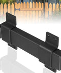 Heavy Duty Tough As Nails Slide Gate Latch Lock With Padlock Hole for Wooden Fences and Barn Doors, black steel latch.