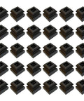 Flat Base Baluster Shoes For Half Inch Square Railings With Screws Satin Black Finish Set Of 30 Easy Install No Frills Look For Stairs And Railings