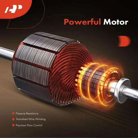 Powerful motor design showcasing varnished wire winding and precision flow control for Heavy Duty Engine Electric Water Pump Direct Fit For Toyota Camry Avalon And Lexus ES300h Two Point Five Liter Engines Fast Coolant Fix Plug And Play Slick Swap Oem Grade Spec 1704050 WPT191 41517E 161A0390.