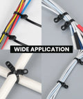 Beefy Heavy Duty Zip Ties With Screw Hole For Mounting 75 Lb Tensile Strength Seven And A Half Inch Indoor Outdoor Nylon Cable Ties