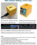 Upgraded All-In-One Bitcoin Miner And Smart Crypto Clock with 1.54 inch display and USB connection in web flasher setting