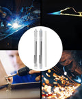 Heavy Duty Professional Grade Round Soapstone Pencils With Secure Grip Holder And Full Refill Pack For Welding Metal Shop Fabrication Textile Marking Built Tough No Sweat Layout Chalk Tools in use during metalwork.