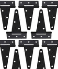 Ten Pack 4 Inch T Strap Tee Hinge Heavy Duty Black Barn Door Hinges For Wooden Fences Garden Doors Strap Wrought Iron Hardware