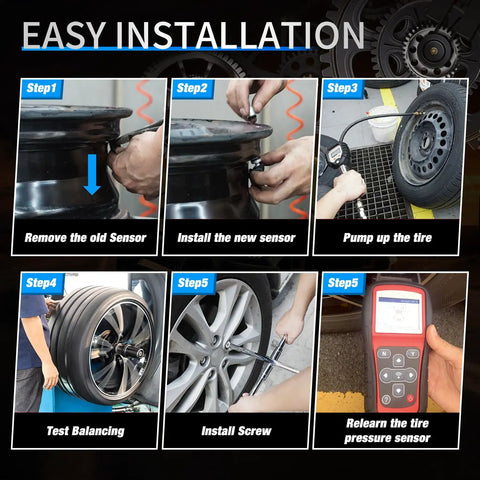 Easy installation steps for Top Shelf TPMS Tire Pressure Monitoring Sensors for Toyota and Lexus models 2003 to 2017.