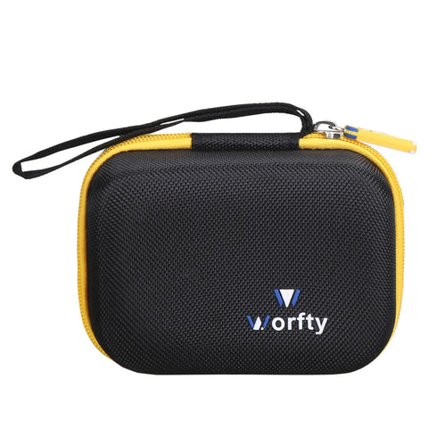 Tough As Nails Hard Shell Carrying Case For Franklin Sensors Prosensor M70 Stud Finder With Seven Detection Sensors Heavy Duty Eva Travel Organizer Bag Black Variant with yellow zipper