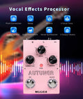 Image of Autuner Vocal Effects Pedal for Guitarists with Pitch Correction, Reverb, Delay, and Vocal Synth features listed.