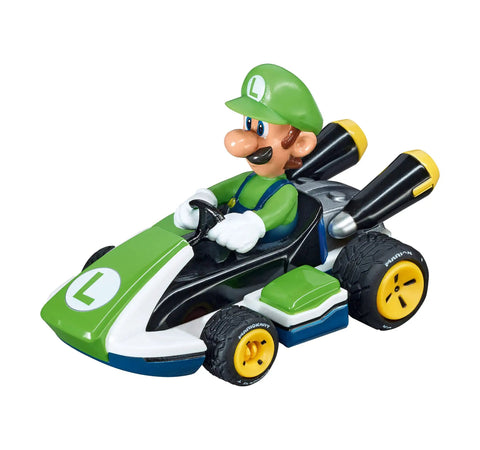 Luigi 1to43 Scale Mario Kart Analog Slot Car detailed tampo-print design for GO Electric and Battery Racing Tracks