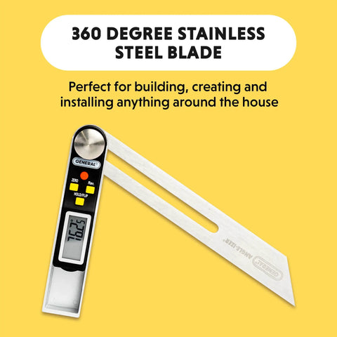 T Bevel Gauge And Protractor Digital Angle Finder With Full LCD Display And 8 Inch Stainless Steel Blade for Woodworking