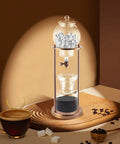 Chill Mode Ice Cold Brew Dripper Coffee Maker Featuring 600ml Borosilicate Glass And Stainless Steel Slow Drip Extraction System on display with ice.