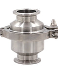 Sanitary check valve, 1.5 in tri-clamp, stainless steel 304 with FKM gasket, one-way flow