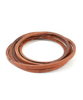 5V 176 Inch Lawn Mower Belt Replacement For Z560 And Z560X, coiled brown drive belt on white background