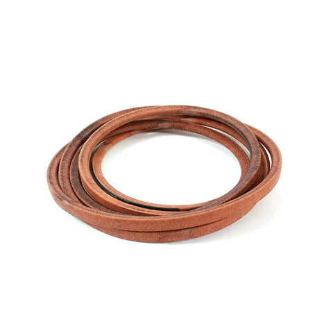 5V 176 Inch Lawn Mower Belt Replacement For Z560 And Z560X, coiled brown drive belt on white background