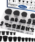 16 Size Assorted Solid Rubber Stopper Plus Flexible Silicone Hole Plug Kit For Bath And Kitchen Drain Sealing Plugs Waterproof Grommet Set With Durable Sealants. plastic organizer with black rubber stoppers