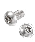 M8 X 16Mm Torx Security Pan Head Machine Screws In 304 Stainless Steel 10 Piece Set Heavy Duty Fasteners with polished finish.