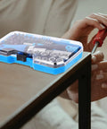Gutsy Heavy Duty Ratchet Socket Wrench Kit With Extra Screwdriver Bits And A Snap Shut Carry Case on a work surface.