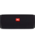 Flip 5 Dope Waterproof Portable Bluetooth Speaker with 12 Hours Of Playtime, IPX7 Waterproof, front view of black speaker