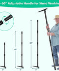 Heavy Duty Trenching Hoe With 60 Inch Handle For Weeding Cultivating Digging And Loosening Soil In Garden Beds And Landscaping