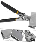 Heavy Duty Hand Seamer For Sheet Metal Bending With Long Reach Pliers And Offset Jaw Flat Plate Design Manual Bending Tool In Chrome Vanadium With Non Slip Grip For Roofing And Wires Work