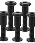 Heavy Duty 10 Pack Countersunk Binding Screws And Barrel Nuts For Furniture Hardware And Photo Album Crafting With Dang Solid Metal Construction And Sweat Free Assembly For Everyday Diy Tasks, black screws.