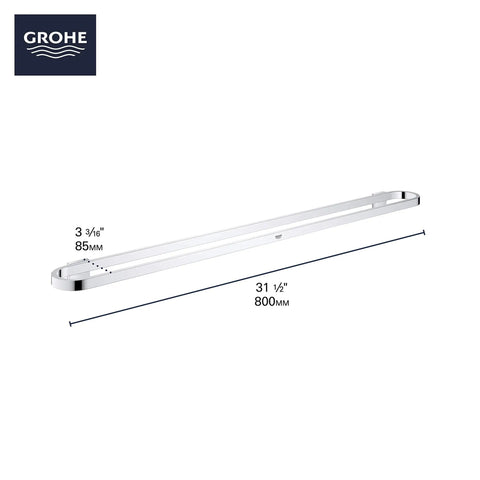 32 Inch Towel Bar With StarLight Coating For A Sleek Clean Look, Tarnish And Scratch Resistant Bathroom Hardware, five finishes