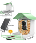 Solar Powered Bird Feeder With Camera 2K HD Video Live Capture, AI Species Identification And Real Time Alerts product view