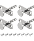Bulletproof Steel Plunger Latches With Spring Loaded Bolt Rock Solid Design For Furniture Cabinetry Bedroom Doors No Sweat Setup Heavy Duty Quick Snap Pack Of Four and screws.