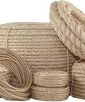 All Purpose Sisal Rope Twine For Crafts And DIY Projects Heavy Duty Natural Fiber Rope For Gardening Home Decor Indoor And Outdoor Use Water Resistant Thick Twine In Multiple Lengths displayed in rolls