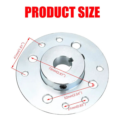 Go Kart Sprocket Hub Replacement With Three Quarter Inch Bore And Three Sixteenth Inch Keyway Hardware Kit Included product size