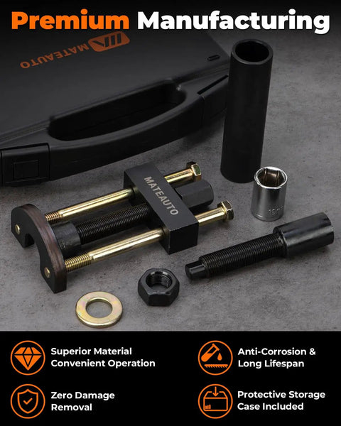 Harley Big Twin Transmission Mainshaft Inner Bearing Race Tool Puller And Installer Kit with components and case