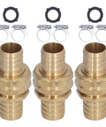 Top Notch Heavy Duty Brass Hose Connector Repair Kit With 3 Pieces Male And Female Garden Thread Adapters For Fast Watering And Irrigation Fixes On All Sizes Including 3/4in And 5/8in Models Plus Extra Resilience Against Rust! brass hose fittings with clamps and gaskets