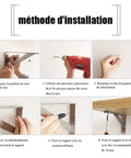 Built Like A Tank Heavy Duty Floating Shelf Brackets 2 Pack Wall Mount L Brackets Cold Rolled Steel installation steps.