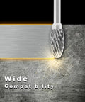 Pro Grade Tungsten Carbide Burr Set 20 Pc for rotary die grinder on metal surface optimizes wide compatibility engraving