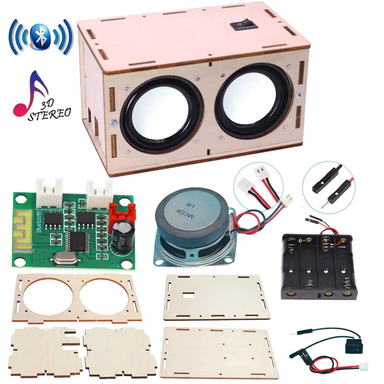 【DIY】アップル Pro Speakers ＋ Bluetoothアンプセット DIY Bluetooth Speaker Box Kit | Build & Explore ✓
