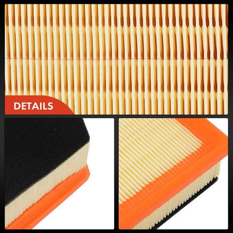 Close-up of Volvo Engine Air Filter Fits S60 S60 Cross Country S80 V60 V60 Cross Country XC60 XC70 2015-2018 Front Replacement 30748212