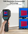 Hand holding Thermal Imager With TISR 240 By 240 For Pro Grade Sharper Detail 96 By 96 VOx Sensor For Precise Temperature.