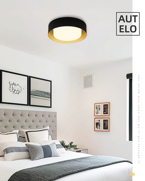 Close To Ceiling Flush Mount Light 14 Inch Frosted Glass Shade In Black Finish E26 Socket Dope Modern Ceiling Fixture For Living Room Hallway Bedroom 60W Max Bulb Not Included Easy Install Sleek And Stylish