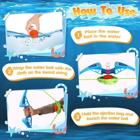 Steps for using 25 Pack Reusable Water Balloons With Bow And Arrow Set For Kids Ages 3 To 12 Epic Pool Beach Water Fight Toys