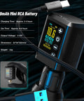 Rotary Tattoo Gun Pen Kit Complete Starter Set With Two Wireless Power Supplies showcasing mini RCA battery details
