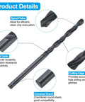 DIY Ready Tap And Drill Bit Set Includes One 8 40 UN Straight Flute Tap And One 3.5mm Twist Drill Bit In Black Oxide HSS 6542 features.