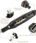 Totally Versatile 108 Piece Engraving Tool Kit, Electric Corded Micro Engraver Etching Pen features and close-up details