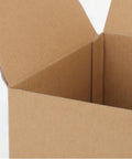 Open Six Pack Kraft Corrugated Box for Moving and Mailing, Heavy Duty Cardboard Small Boxes with Stackable Anti Collision Design