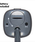Close-up of Good Grips Chef's Precision Digital Instant Read Thermometer controls showing lock, reset, and Fahrenheit/Celsius switch.