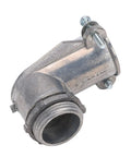 Rock Solid 90 Degree Squeeze Connector For 1 Inch AC MC And Flexible Metal Conduit, zinc alloy elbow joint fitting.