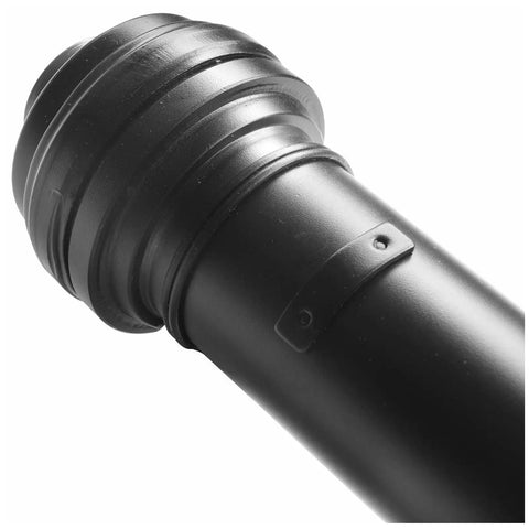 Close-up of rear drive shaft support for Volkswagen Touareg 2011 2015 heavy duty steel construction with rubber boot.