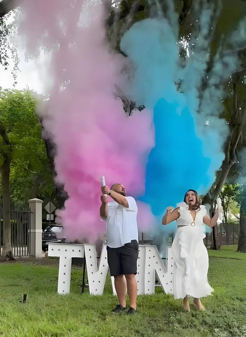 Awesome Blue Smoke Fire Extinguisher For Gender Reveal Party Decorations And Baby Boy Announcement Props That Bring Insane Hype And Deliver Crisp Photo Moments For Your Big Day
