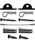 Anti Tip Furniture Anchors For Dresser, Bookshelf And Cabinet Safety, Heavy Duty Wall Straps Kit components